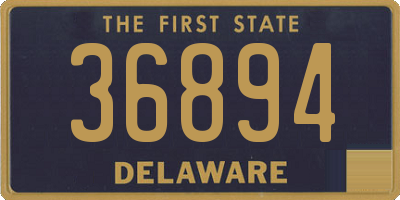 DE license plate 36894