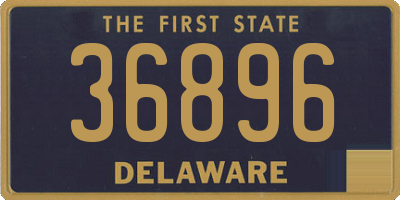 DE license plate 36896