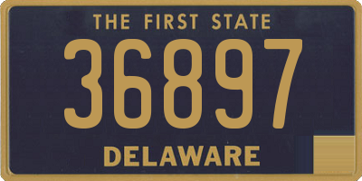DE license plate 36897