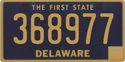 DE license plate 368977