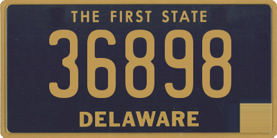 DE license plate 36898