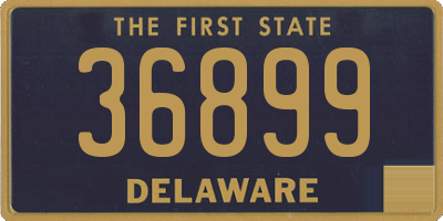 DE license plate 36899