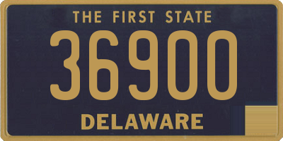 DE license plate 36900