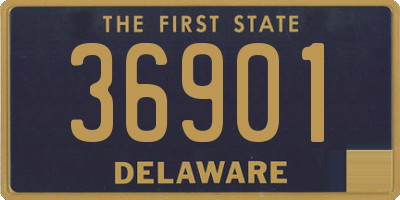 DE license plate 36901