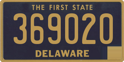 DE license plate 369020