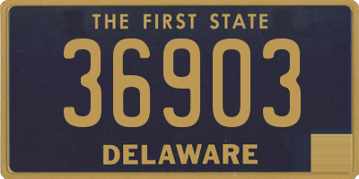 DE license plate 36903