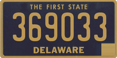 DE license plate 369033