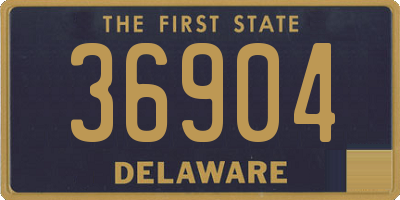 DE license plate 36904