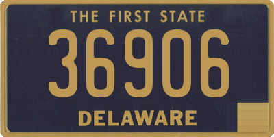 DE license plate 36906