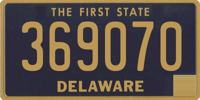 DE license plate 369070