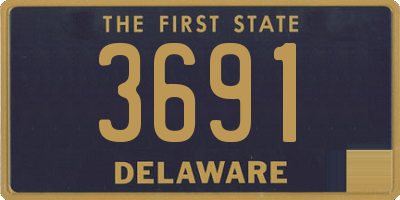 DE license plate 3691