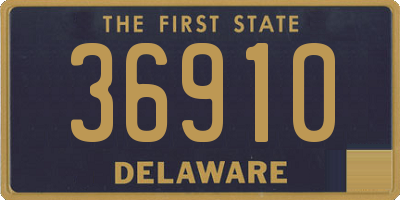 DE license plate 36910
