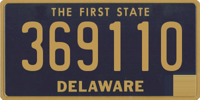 DE license plate 369110