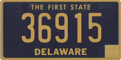 DE license plate 36915