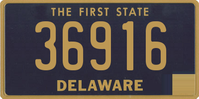DE license plate 36916