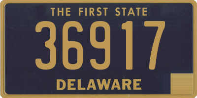 DE license plate 36917