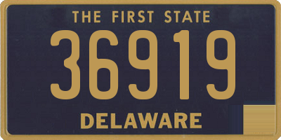 DE license plate 36919
