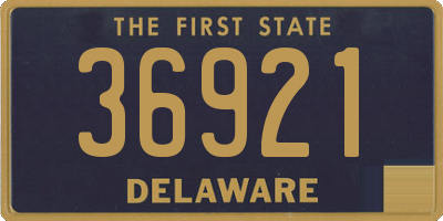 DE license plate 36921
