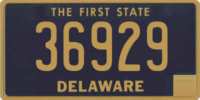 DE license plate 36929