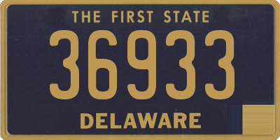 DE license plate 36933