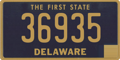 DE license plate 36935