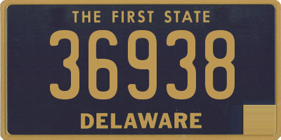 DE license plate 36938