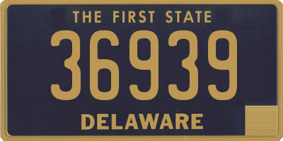 DE license plate 36939