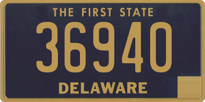 DE license plate 36940