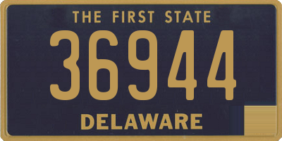 DE license plate 36944