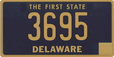 DE license plate 3695