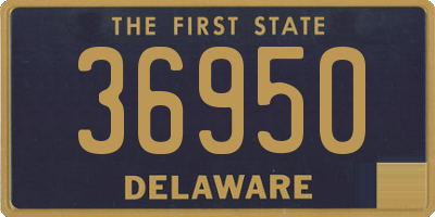 DE license plate 36950