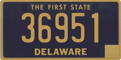 DE license plate 36951