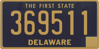DE license plate 369511