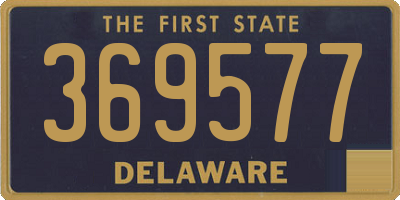 DE license plate 369577