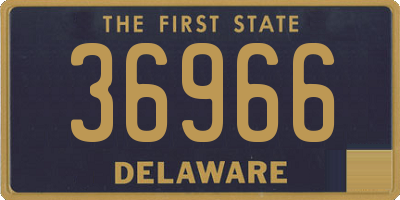 DE license plate 36966