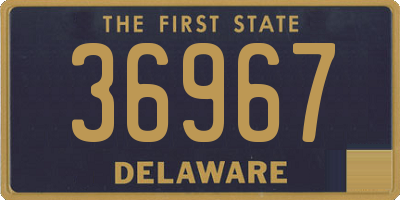 DE license plate 36967