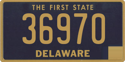 DE license plate 36970