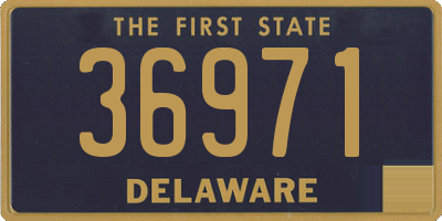 DE license plate 36971