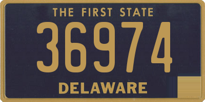 DE license plate 36974