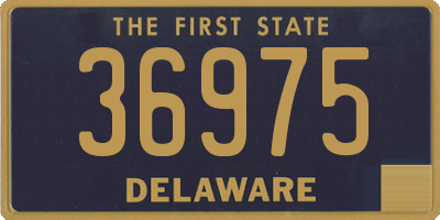 DE license plate 36975