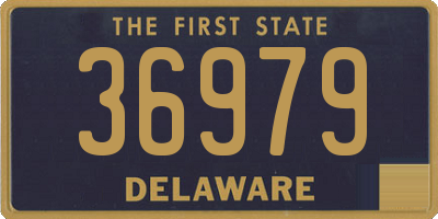 DE license plate 36979