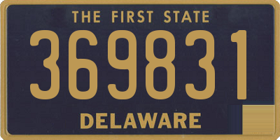 DE license plate 369831
