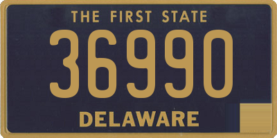 DE license plate 36990