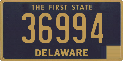 DE license plate 36994
