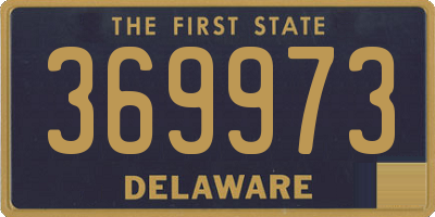 DE license plate 369973