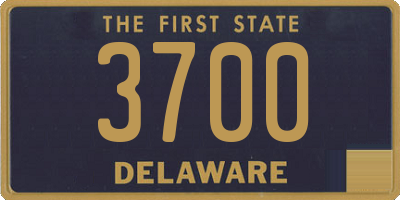 DE license plate 3700