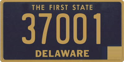 DE license plate 37001