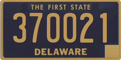DE license plate 370021