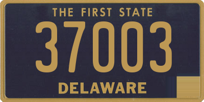 DE license plate 37003