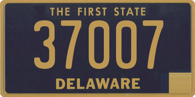 DE license plate 37007